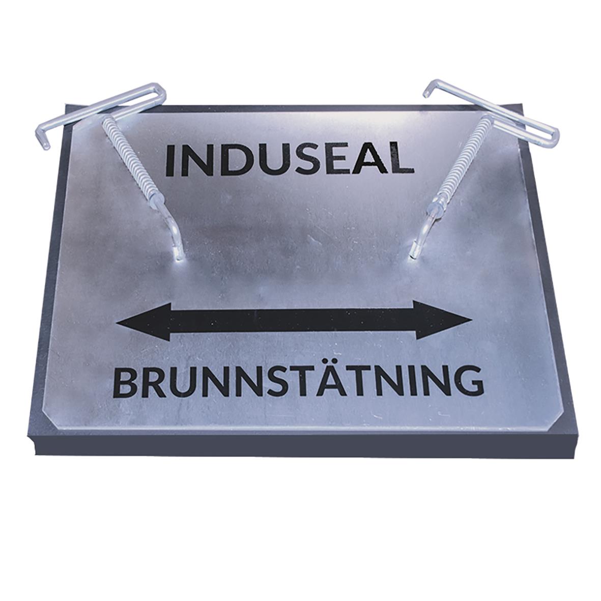 Stor brunnstätning InduSeal 640x470x24mm med två monteringsskruvar