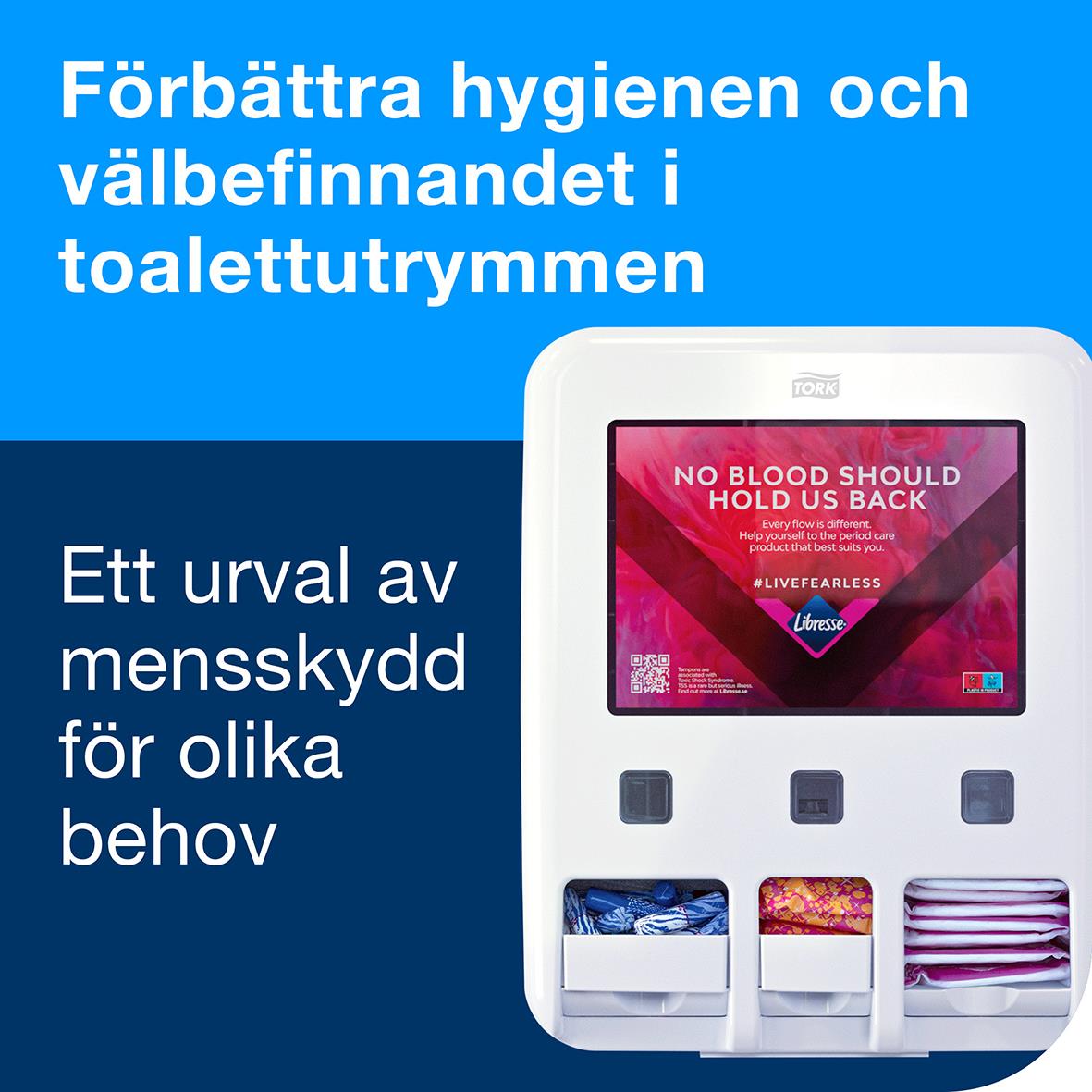 Dambinda Libresse Ultra+ med vingar refill för hygien och komfort i toalettutrymmet