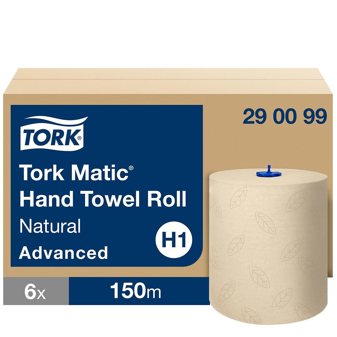 Pappershandduk Tork Matic Adv 2-lg Natur 210mm x 150m, rullstorlek 150m, för handtorkning
