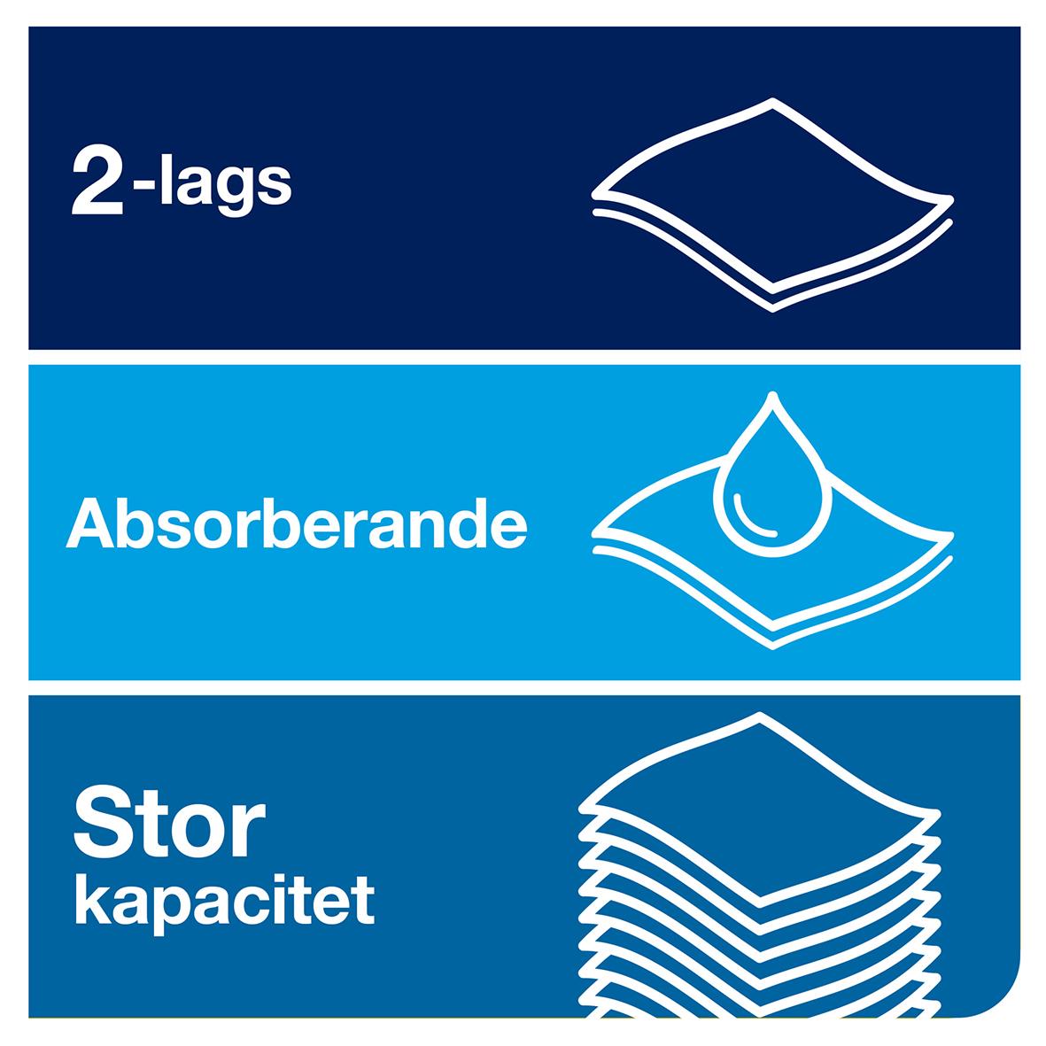 Pappershandduk Tork H1 Matic Adv 2-lager natur, absorberande, stor kapacitet, 210mm x 150m