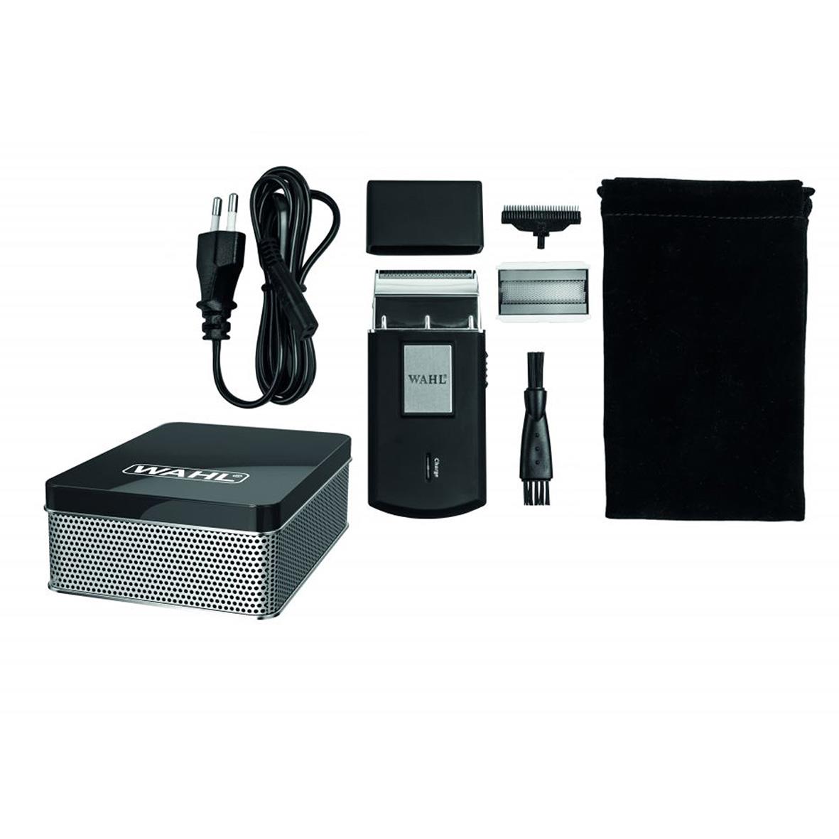 Rakapparat Wahl laddbar med tillbehör inklusive laddare, rengöringsborste och förvaringspåse