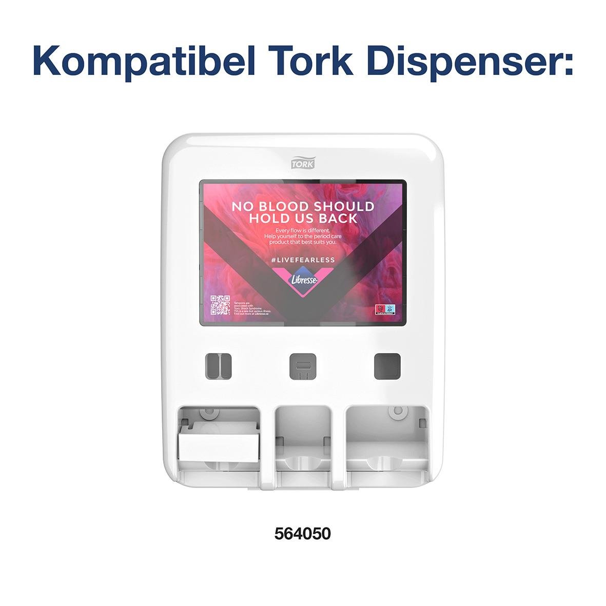 Tampong Libresse Normal refill i kompatibel torkdispenser