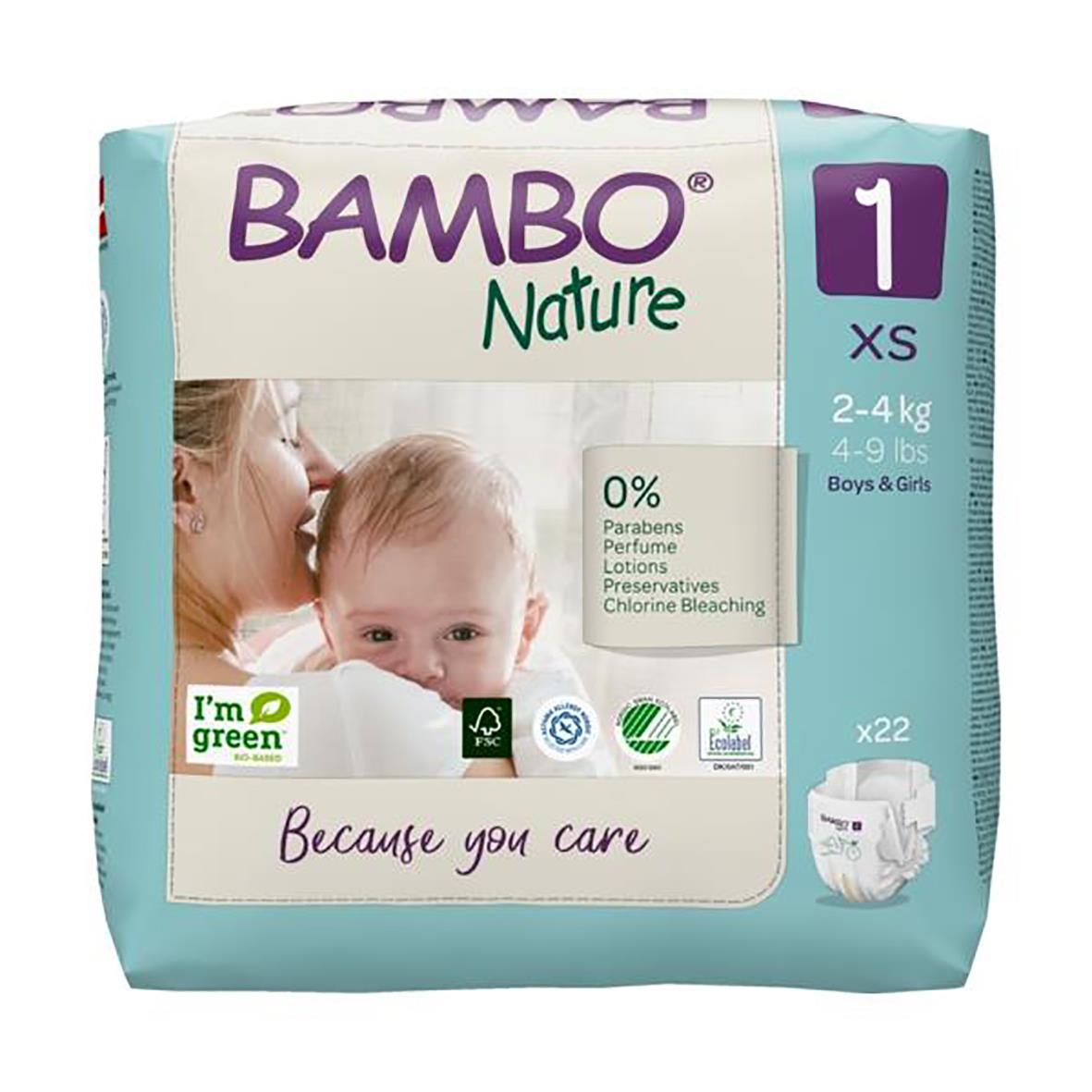 Blöja Bambo Nature storlek 1 2-4 kg 51030005_1