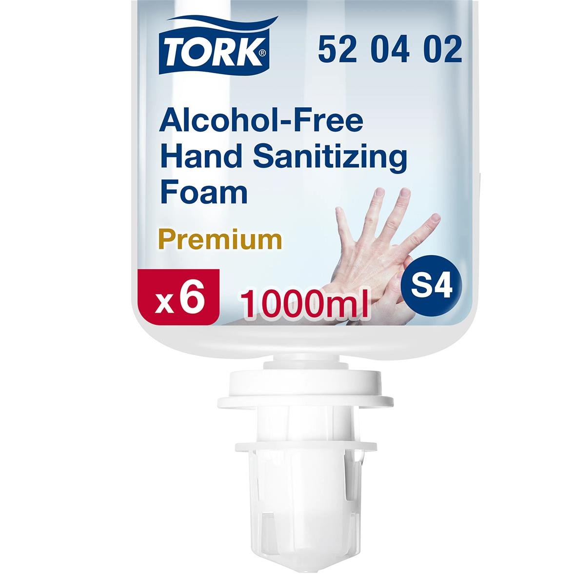 Handdesinfektion Tork S4 Skum utan alkohol 1L, 6-pack