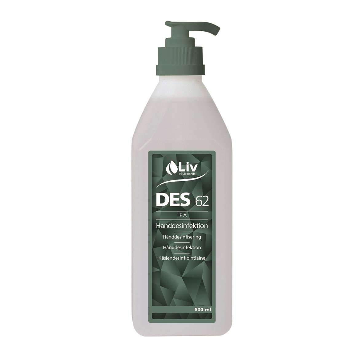 Handdesinfektion Liv Des IPA 62 Pump 600ml