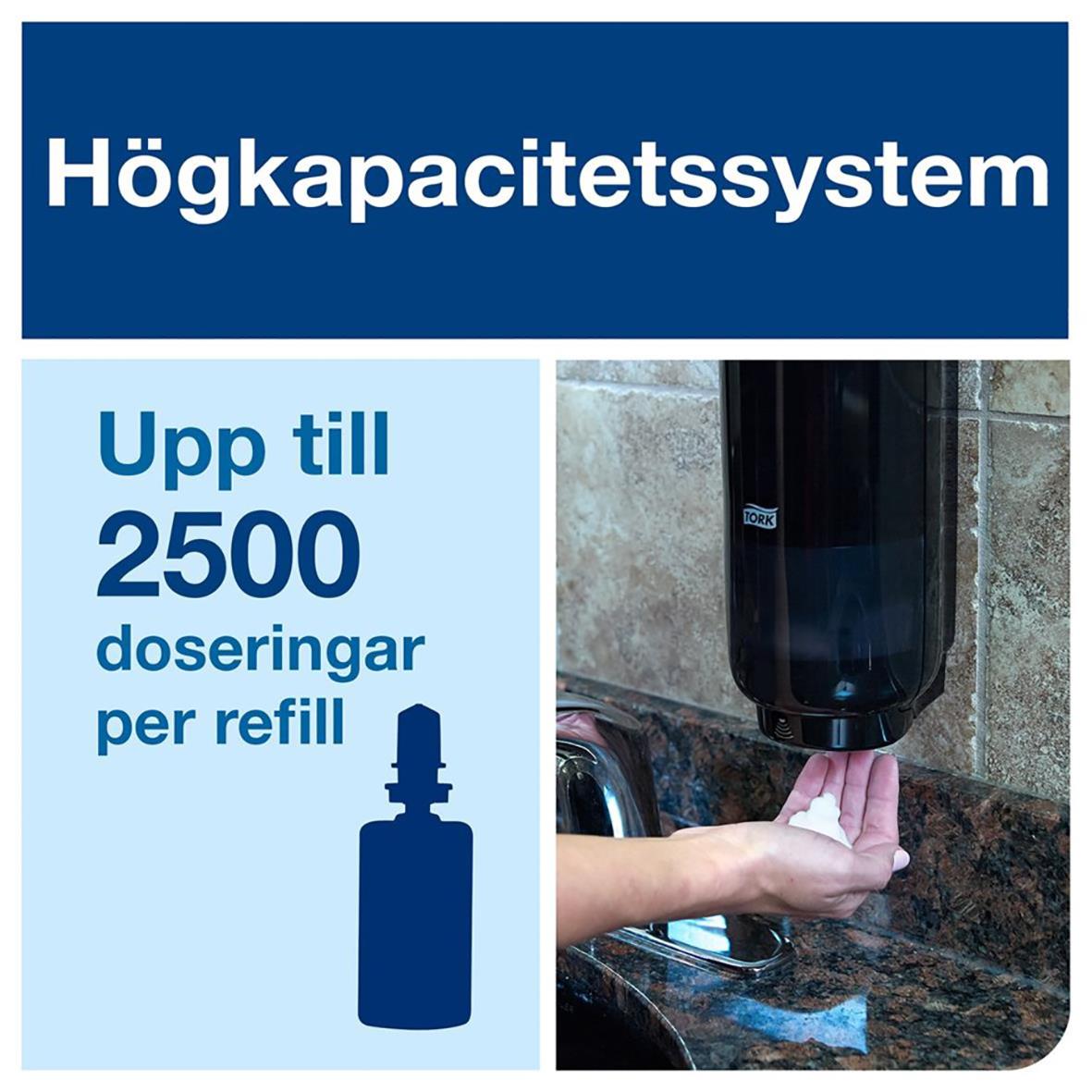 Hygienställ Tork S4 Intuition Komplett med högkapacitetssystem för upp till 2500 doseringar per refill