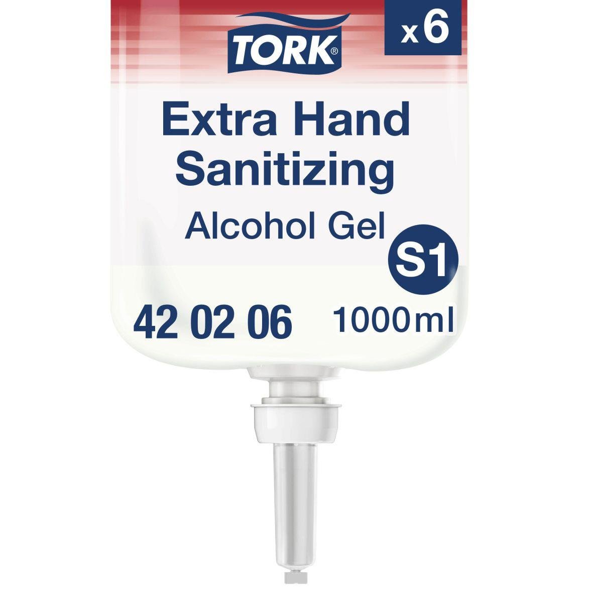 Tork handdesinfektion alkoholgel S1 Extra 1L flaska