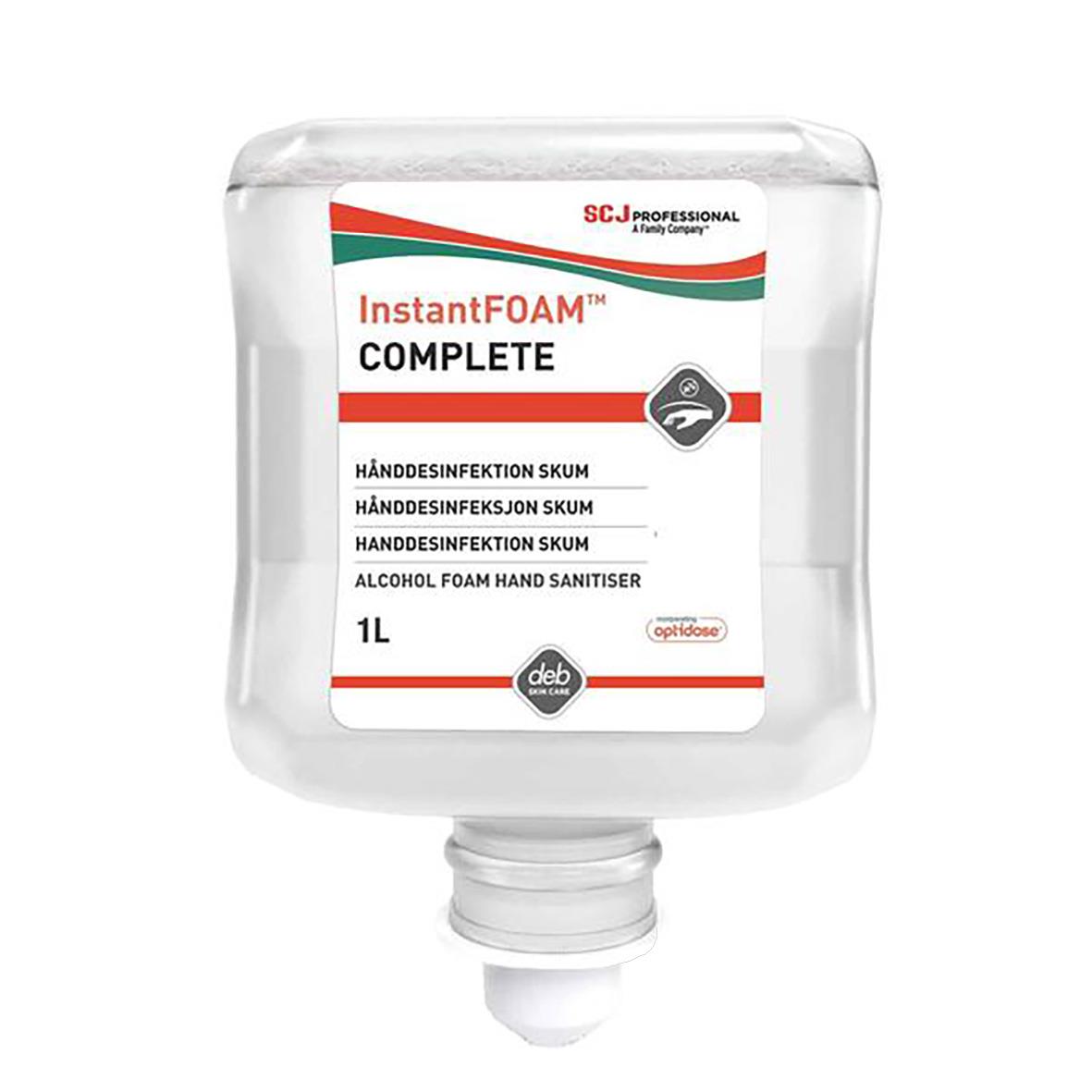 Handdesinfektionsskum SCJ Prof InstantFoam Complete Optidose 1L i pumpflaska