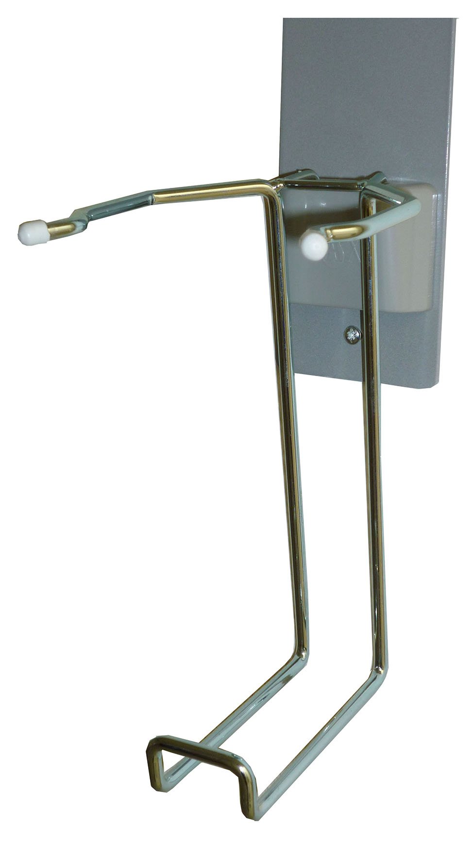 Hållare DAX för servettbox och antibac, väggmonterad med metallram och hållare för servetter och antibacflaska