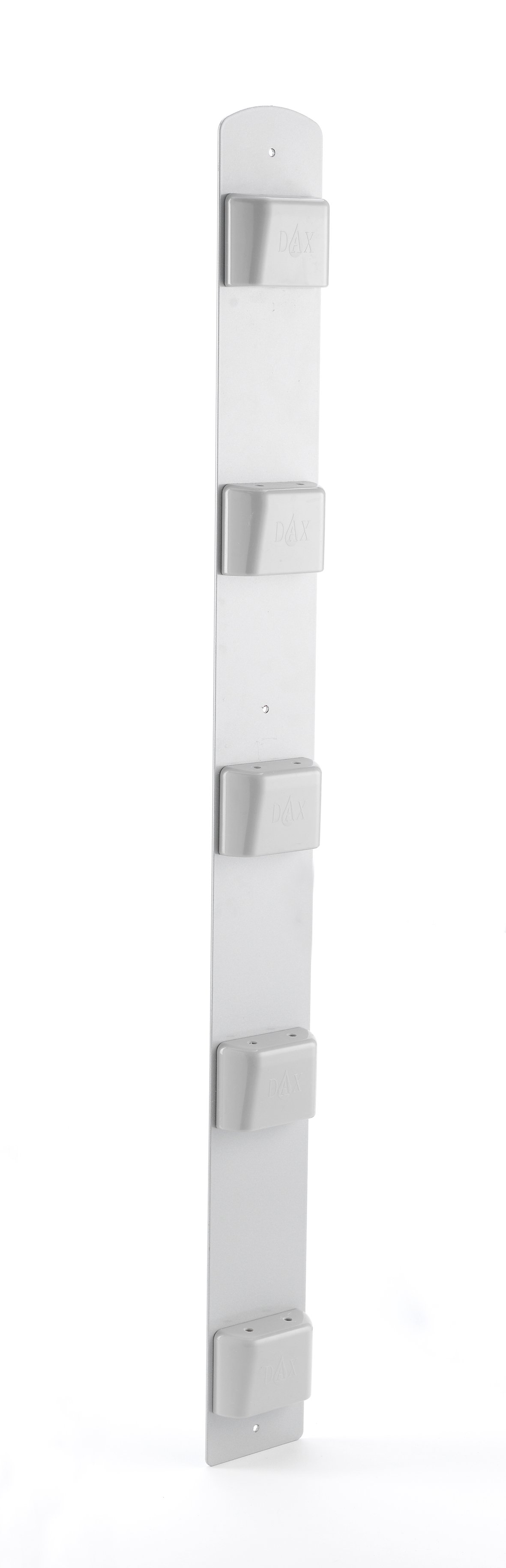 Väggskena DAX med 5 hållare för organisering av verktyg eller små föremål