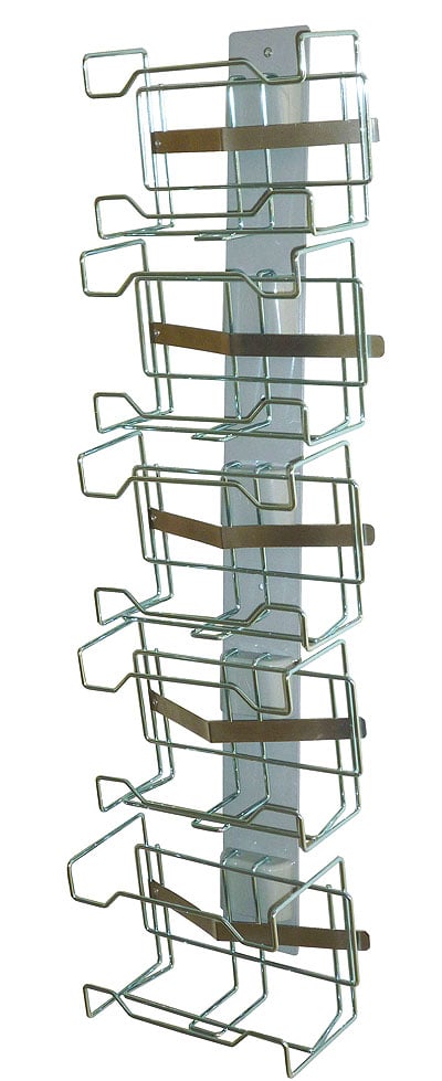Väggskena DAX med fem hållare för förvaring av små föremål