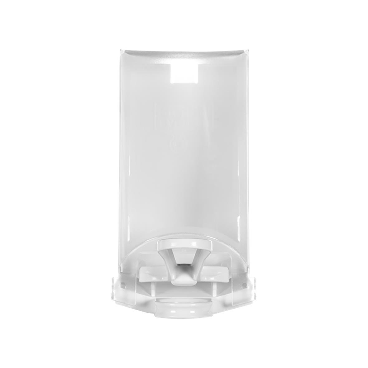 Dispenser Sterisol med plastarm, 700 ml, vit och transparent design