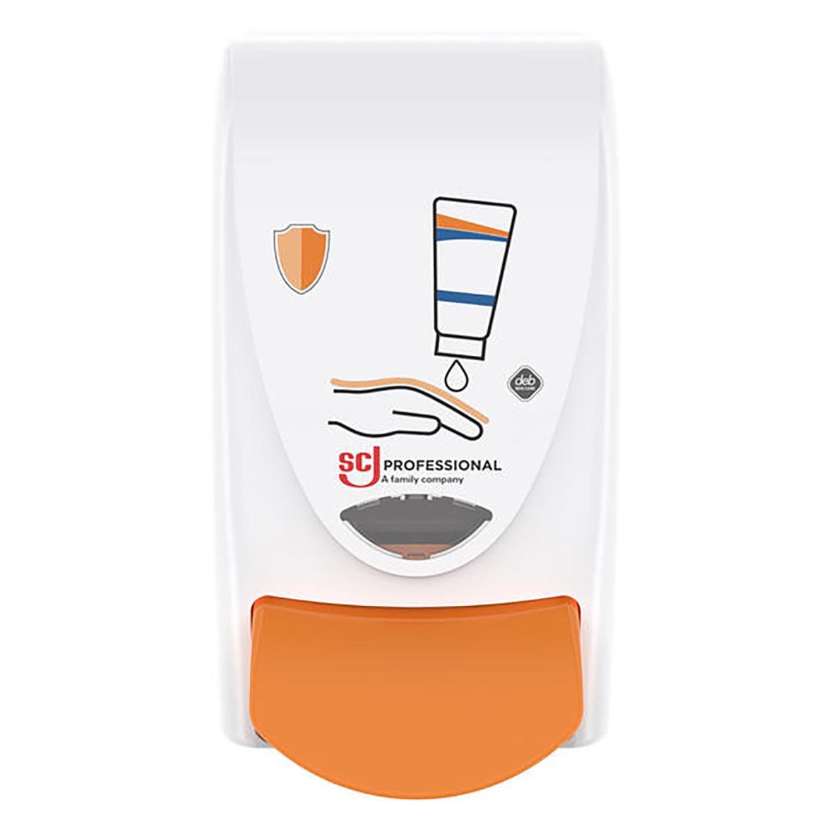 Dispenser SCJ Professional Protect 1L med vit och orange design