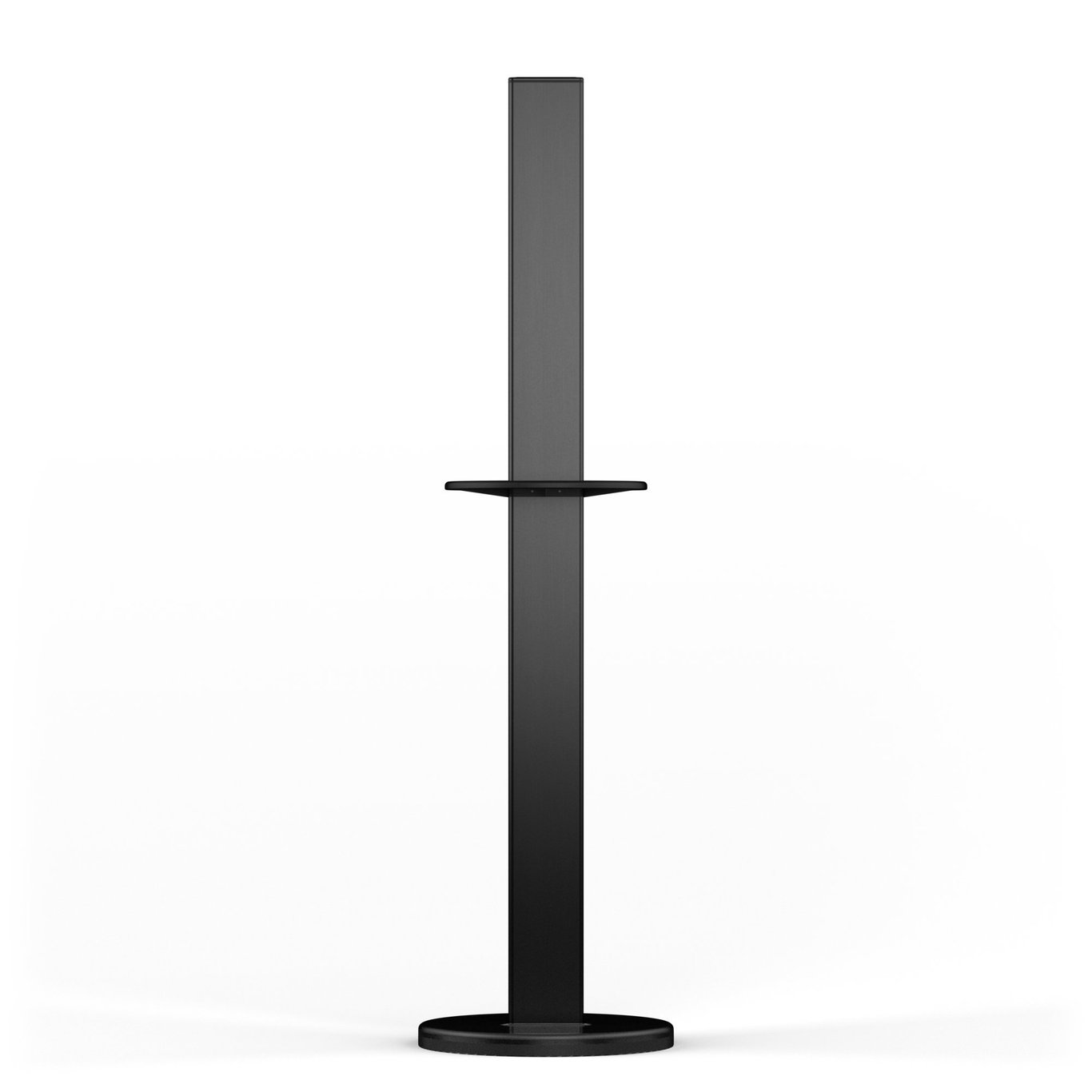 Golvstativ Tork utan dispenser, tresidig, svart, modern design