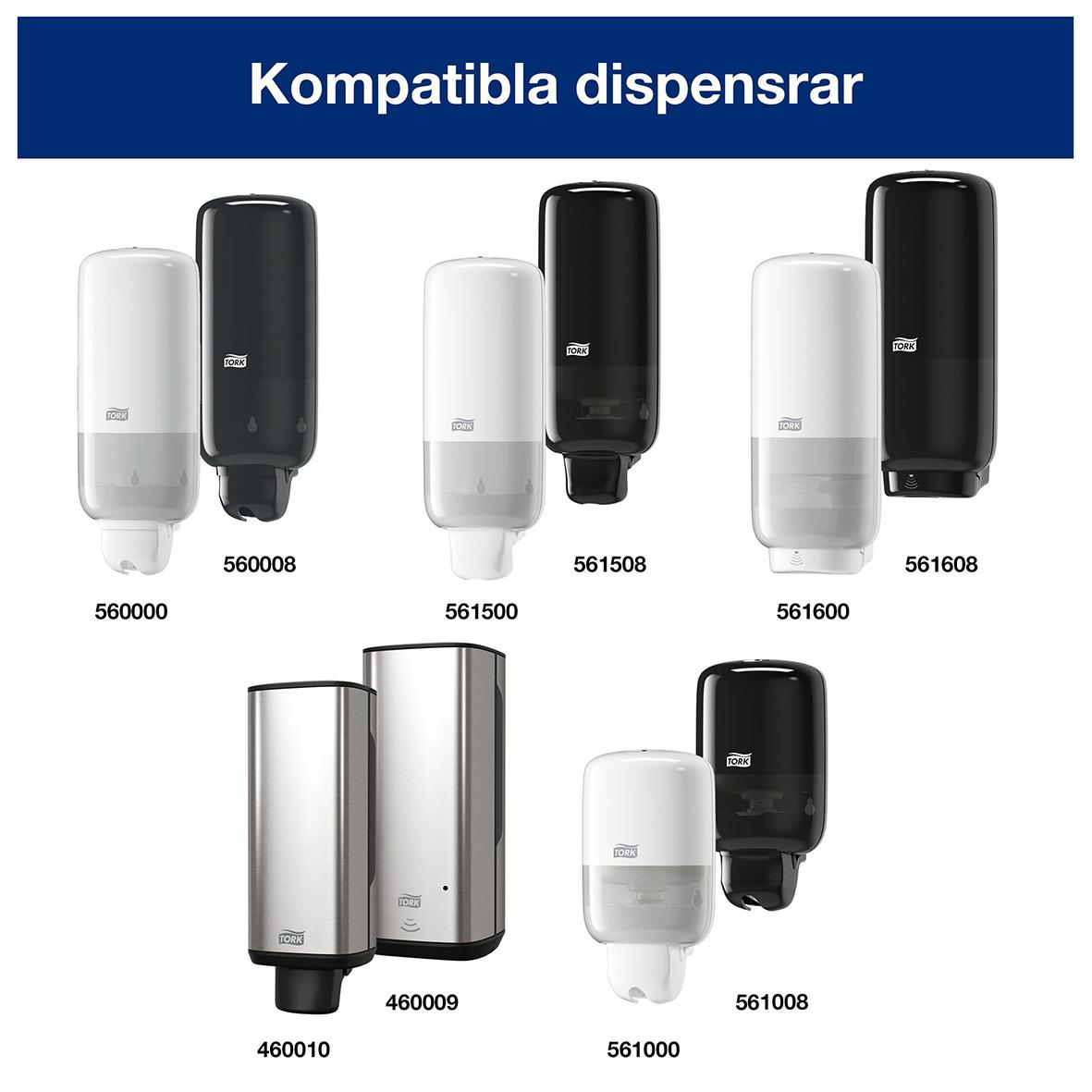 Golvstativ Tork utan dispenser med rund stolpe i svart och vitt, kompatibla dispenserar