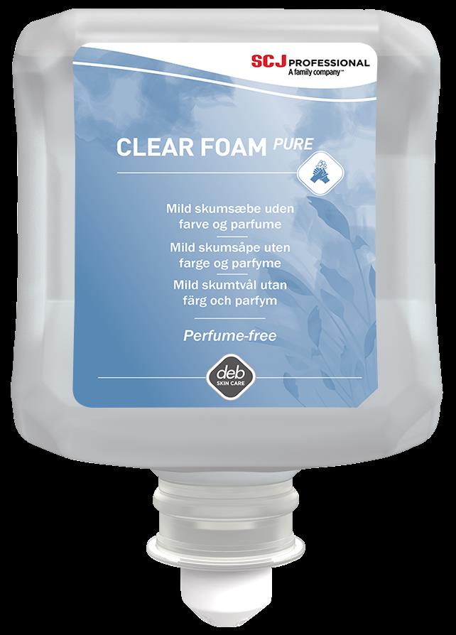 Skumtvål SCJ Professional Clear Foam Pure Oparfymerad 1L