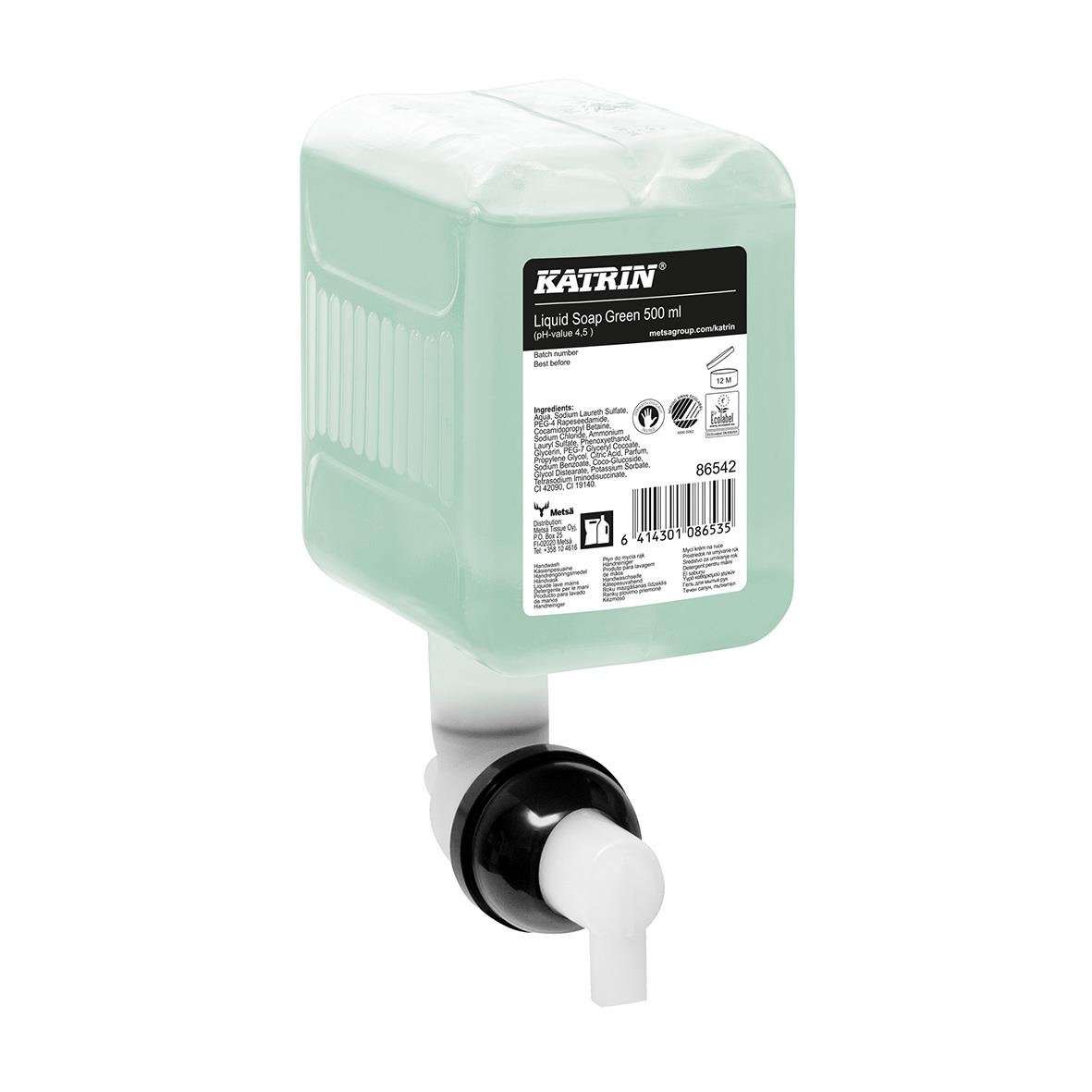 Flytande tvål Katrin Green 500ml i pumpflaska