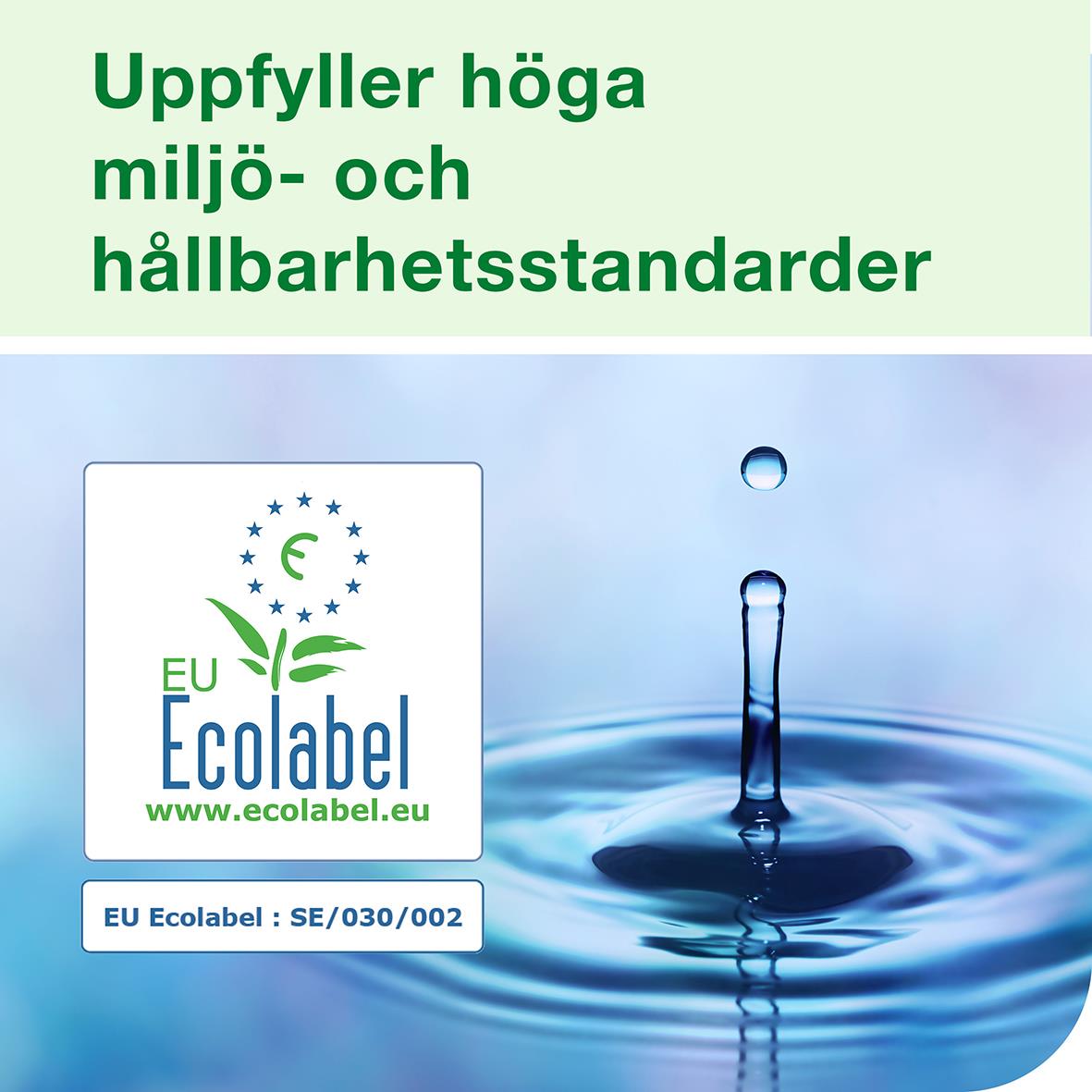 Mini skumtvål Tork S5 Luxury Milt, EU Ecolabel, höga miljö- och hållbarhetsstandarder