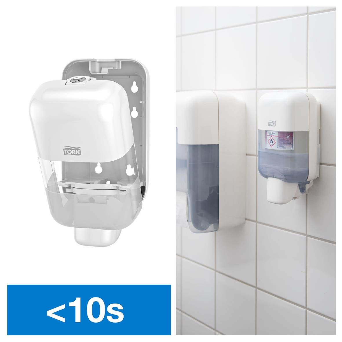 Flytande tvål Tork S5 Premium mini dispenser för handtvätt på vägg