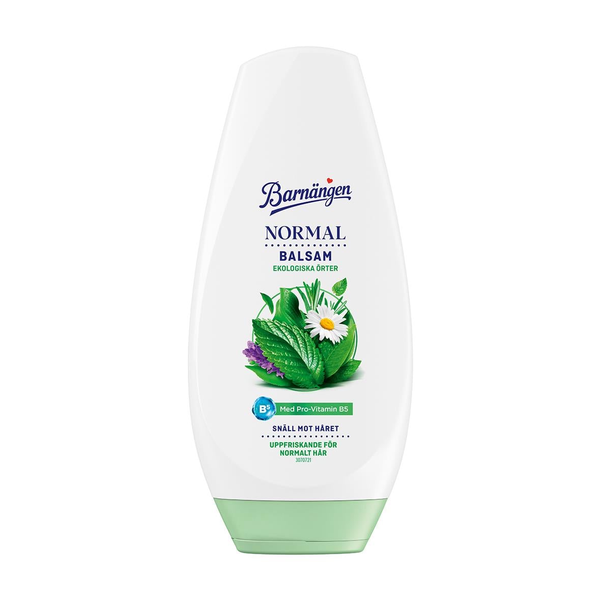 Barnängen Normal balsam i vit och grönt för normalt hår, 250 ml