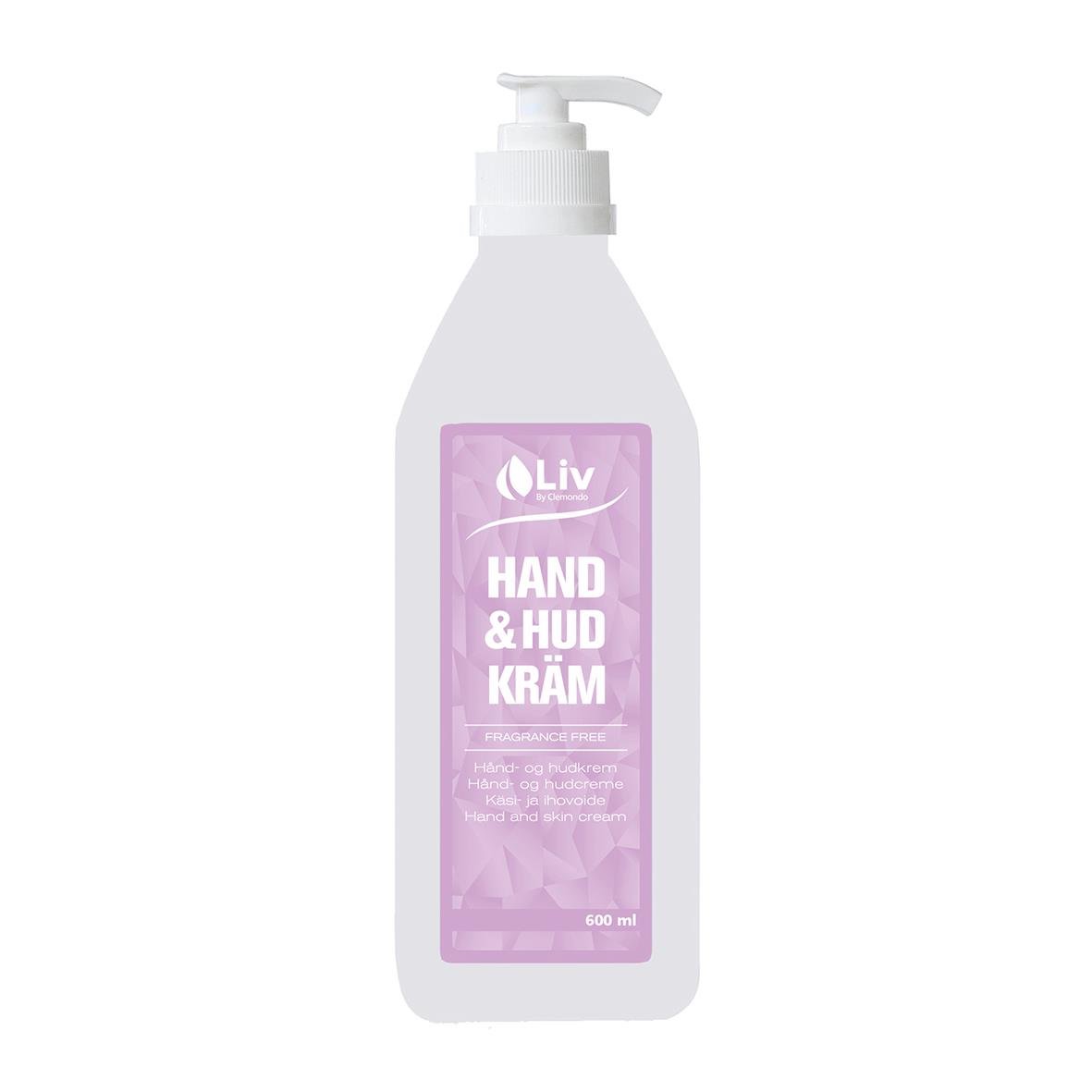 Liv handkräm oparfymerad 600ml pumpflaska