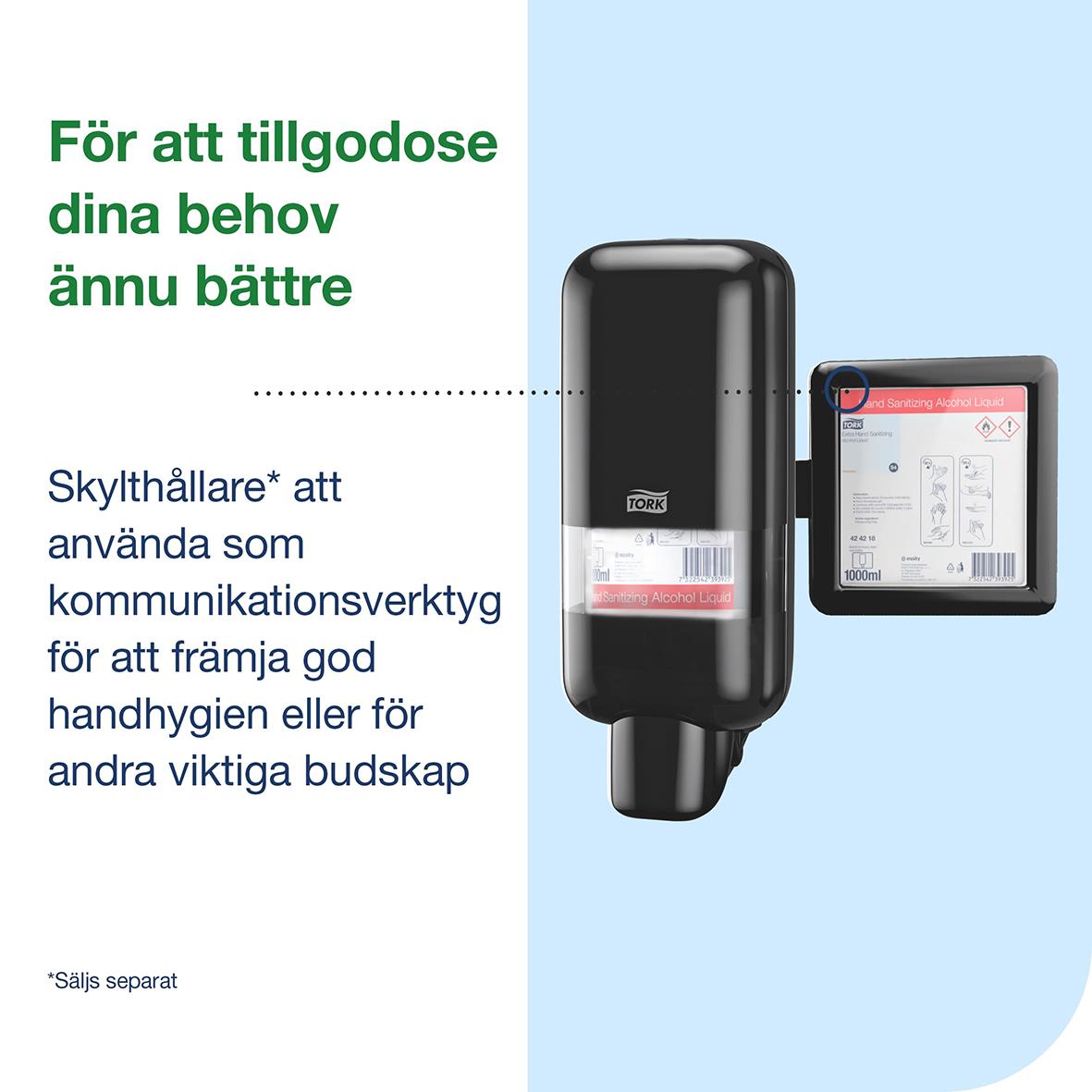 Svart Tork S4 plastdispensers för att förbättra hygien och kommunikation