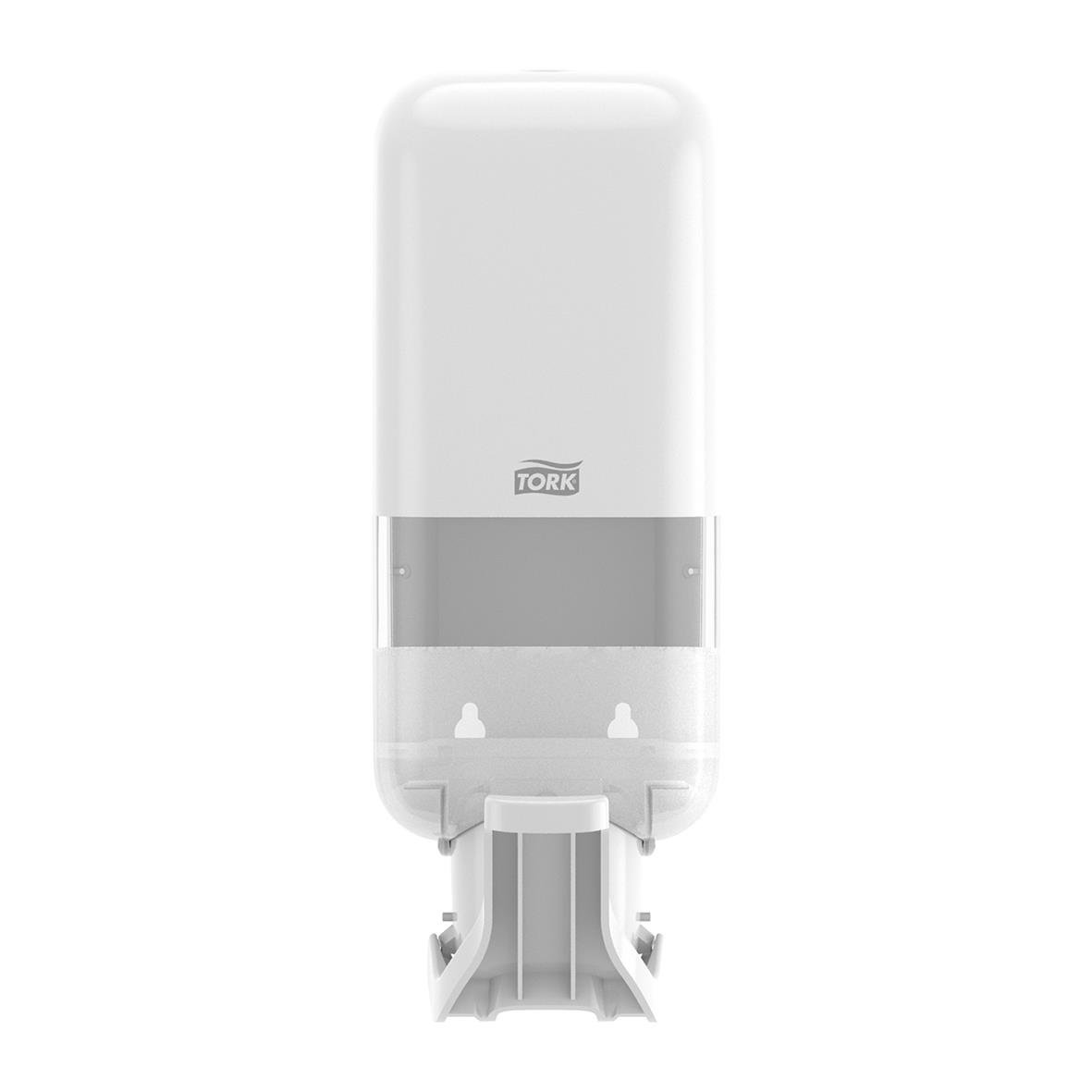 Vit dispenser Tork S4 med armbågsfattning