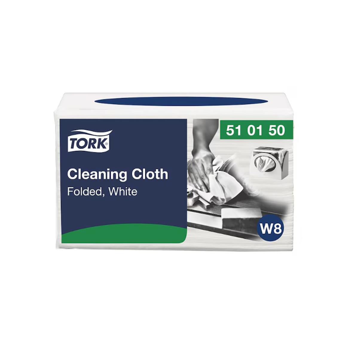 Rengöringsduk Tork W8 Precision Vit 30x38,5cm i förpackning
