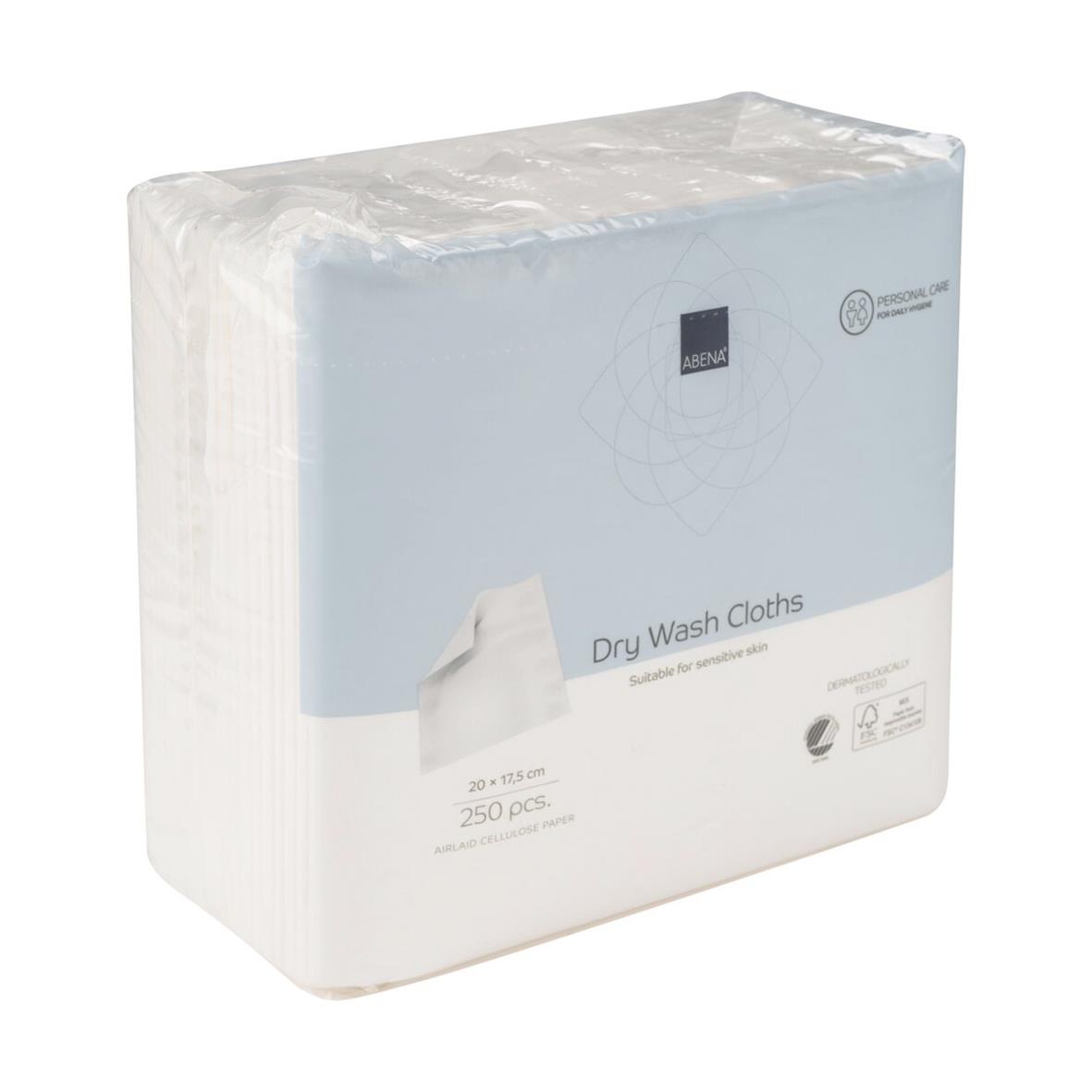 Tvättlapp Abena Airlaid 1-lag Vit 20x17,5cm 51200008