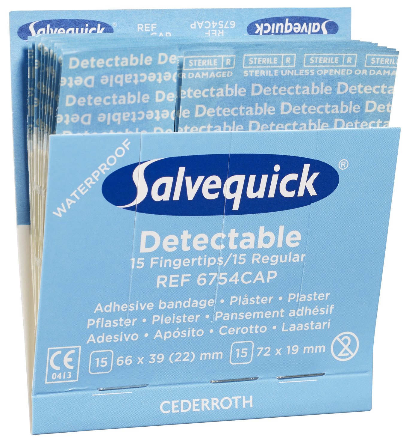 Plåster Salvequick Plast Detect 6754 30st Blå 51500006_2