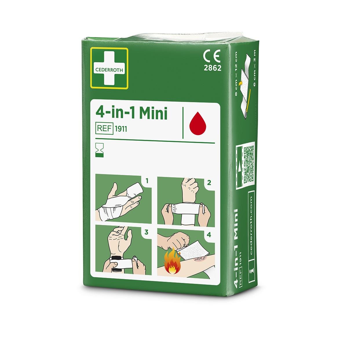 Blodstoppare Cederroth 4-in-1 Refill 1911 liten för första hjälpen