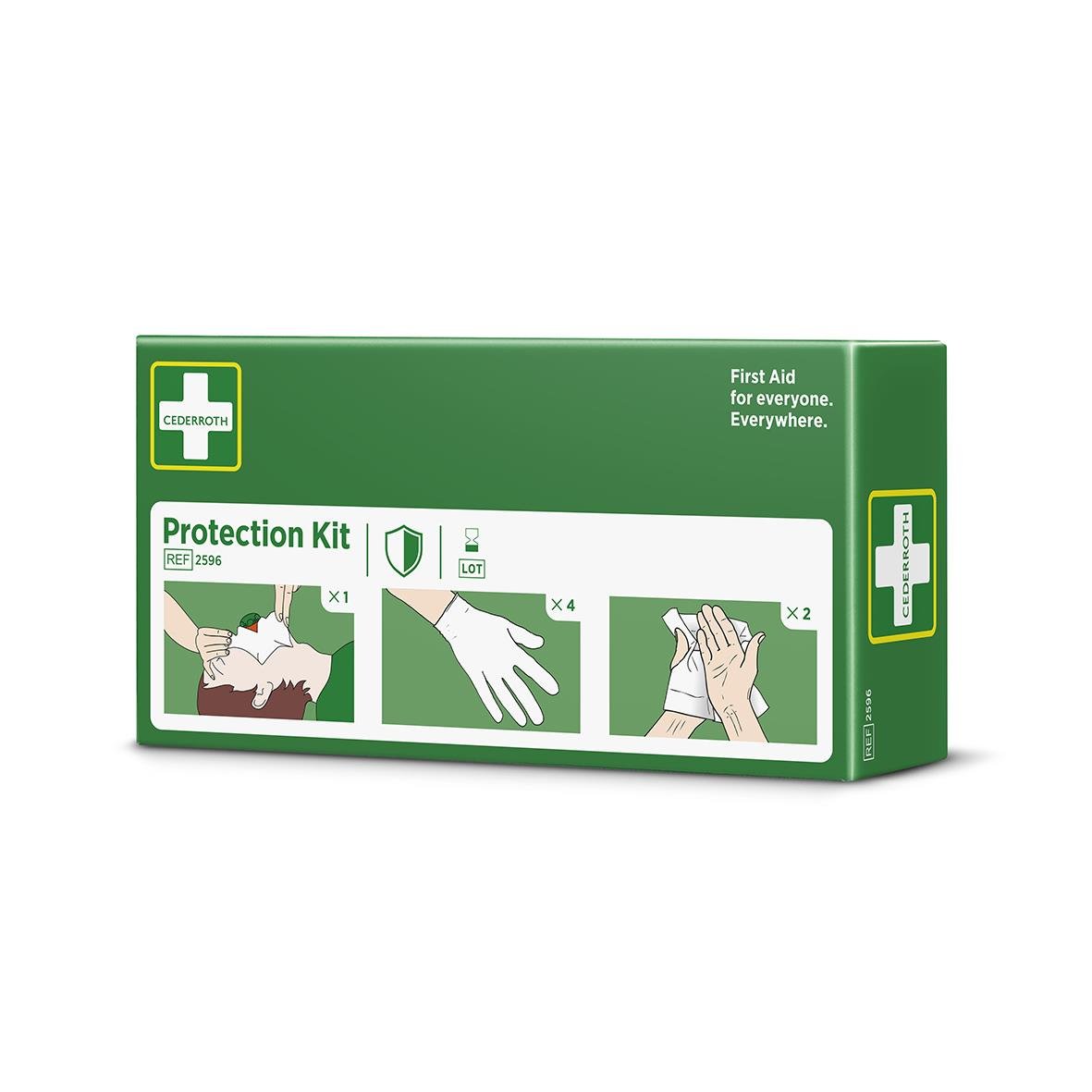 Skyddspaket Cederroth med förbandsmaterial för första hjälpen