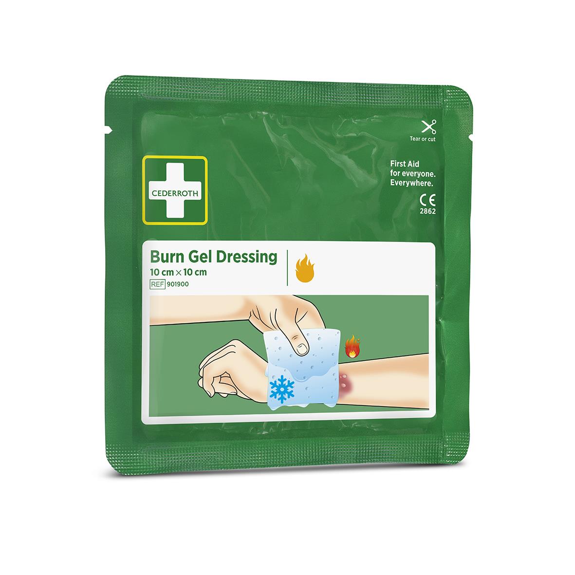 Brännskadekompress Cederroth Refill 10x10cm för första hjälpen vid brännskador