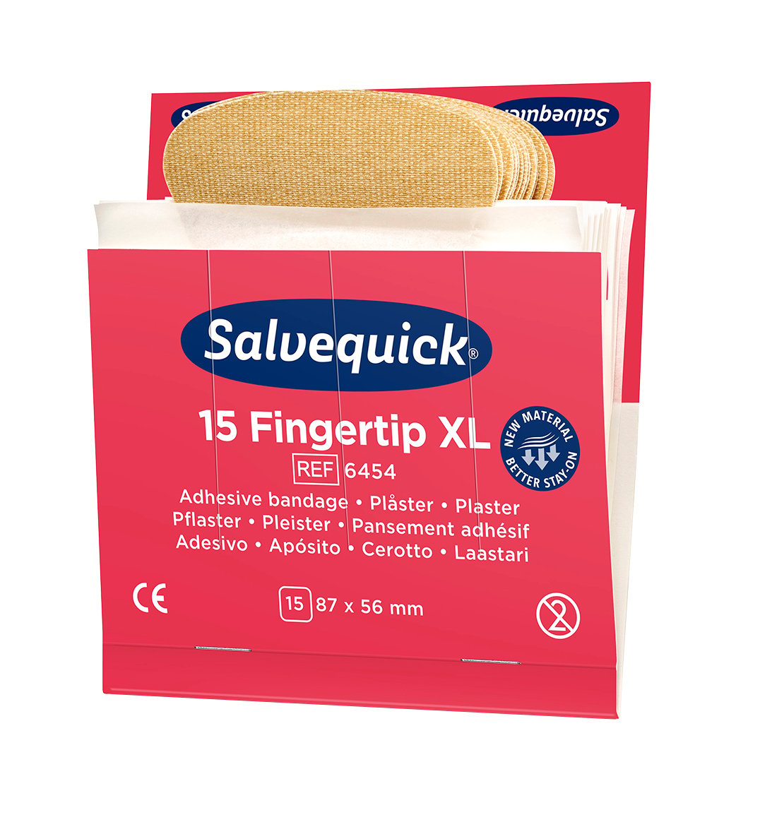 Plåster Salvequick Fingertopp 6454