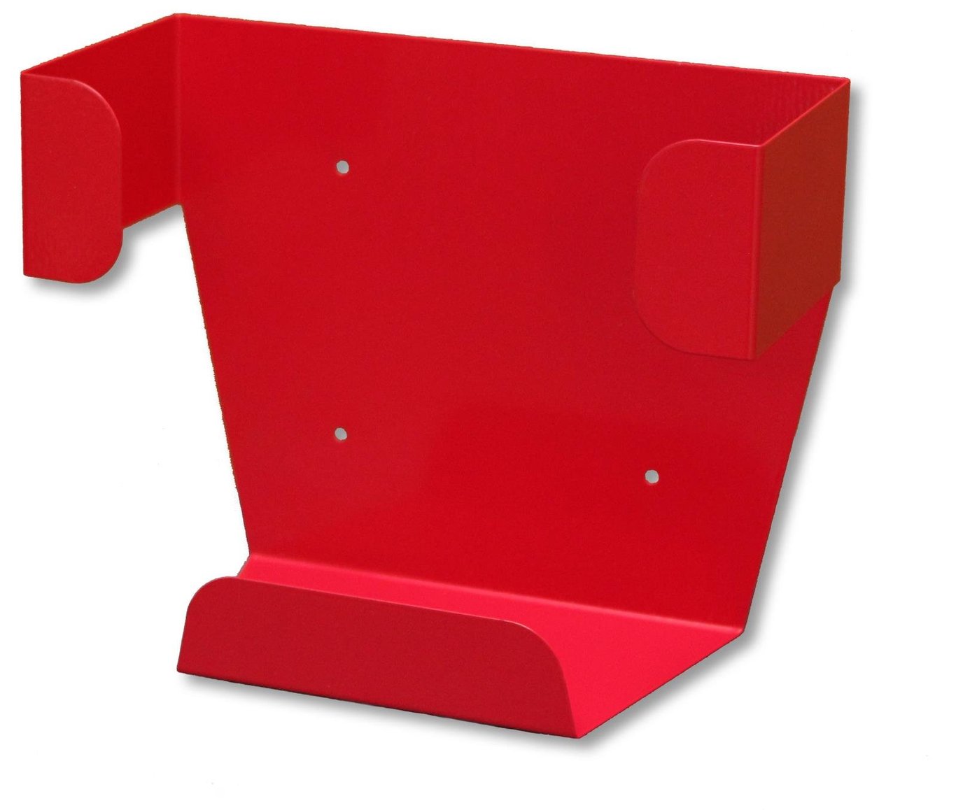 Väggfäste till hjärtstartarväska i rött, mått 255x205x110mm