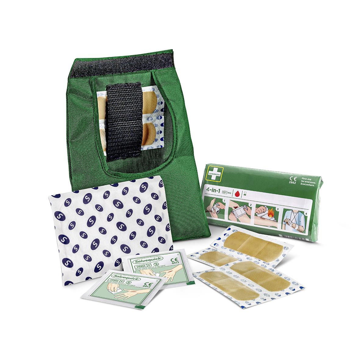 Första hjälpen Cederroth Väska S med bandage, plåster och förbandsmaterial