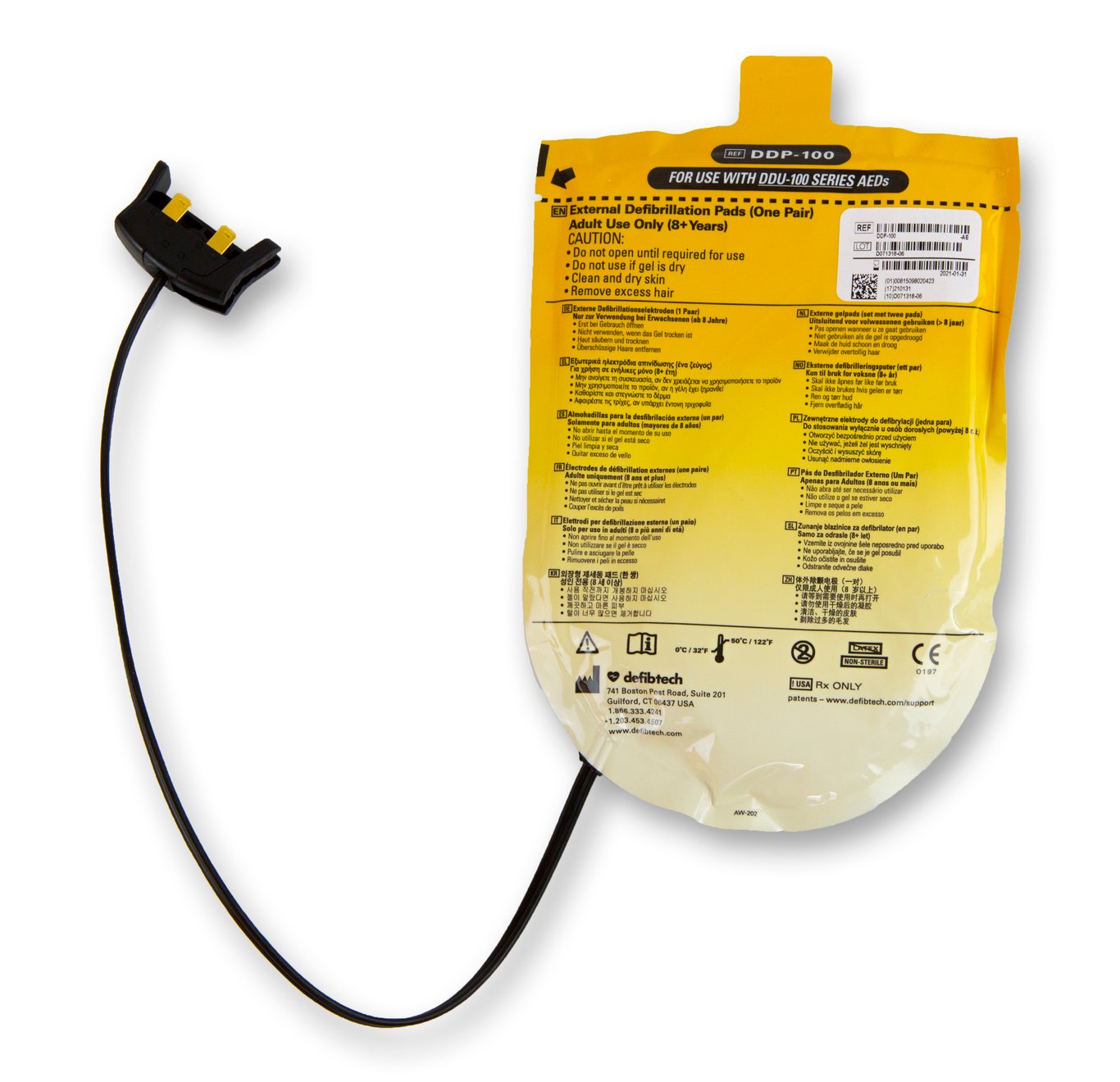 Elektroder till hjärtstartare Defibtech Lifeline AED DDP-100 51500218_2