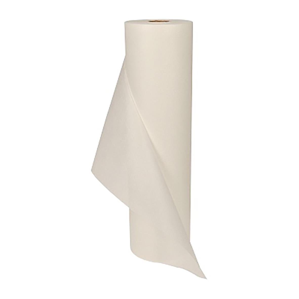 Vit nonwoven operforerad britspapper rull 40cm x 200m