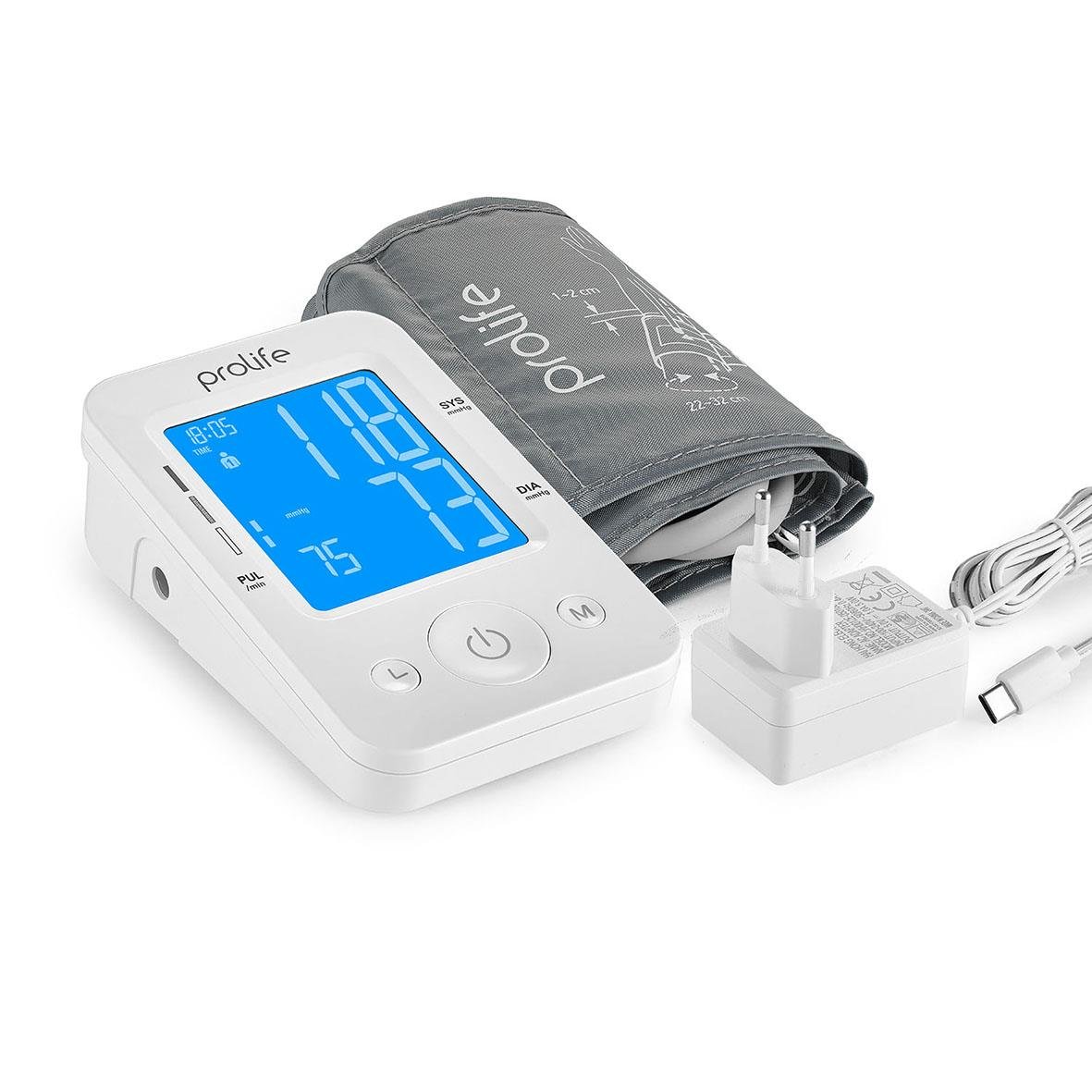 Blodtrycksmätare Prolife Digital PA2 Basic AD med digital skärm och manschett