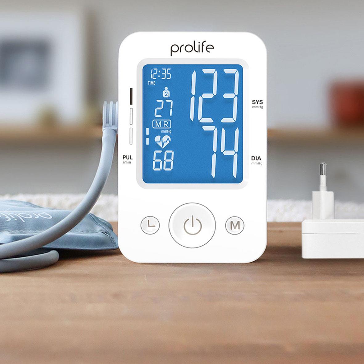 Blodtrycksmätare Prolife Digital PA2 Basic AD med stor digital display och knappar