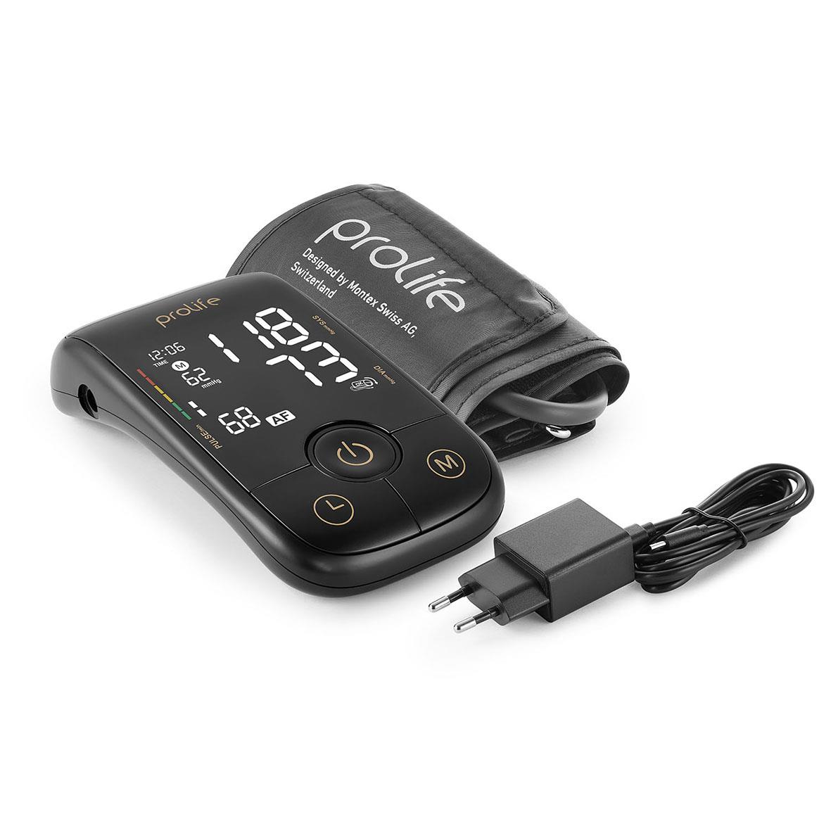 Blodtrycksmätare Prolife Digital PA5 Comfort AF med manchet och laddare