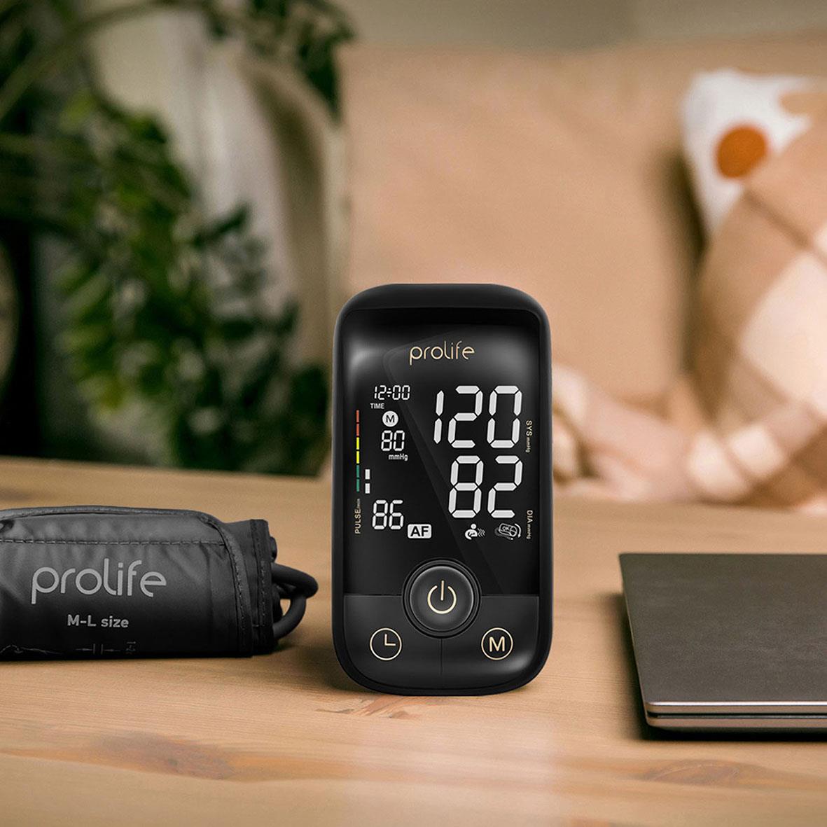 Digital blodtrycksmätare Prolife PA5 Comfort AF med visning av blodtryck och puls