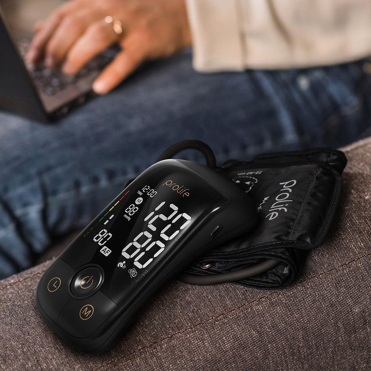 Blodtrycksmätare Prolife Digital PA5 Comfort AF med digital display och armkudde