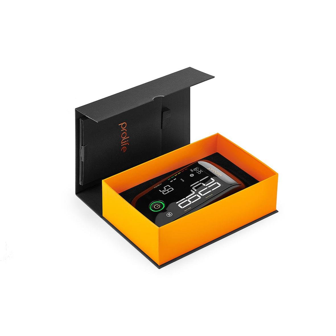 Blodtrycksmätare Prolife Digital PX7 Premium i orange och svart förpackning