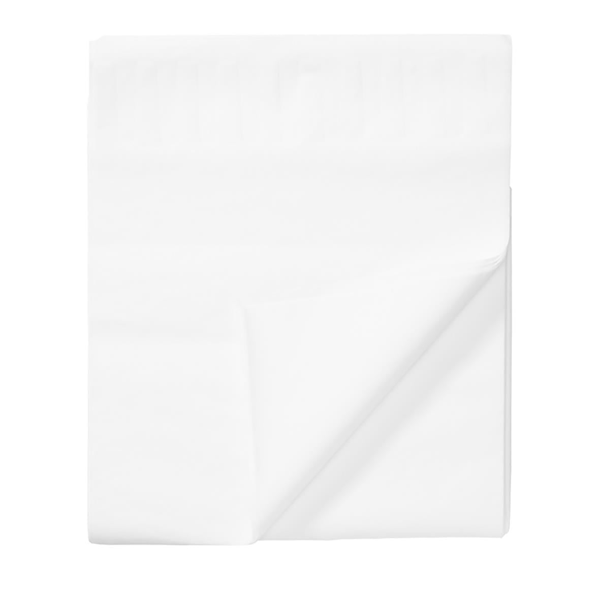 Britsunderlägg Ark Nyfiber 33gsm 38x45cm, vitt papper, vikbar, förpackning