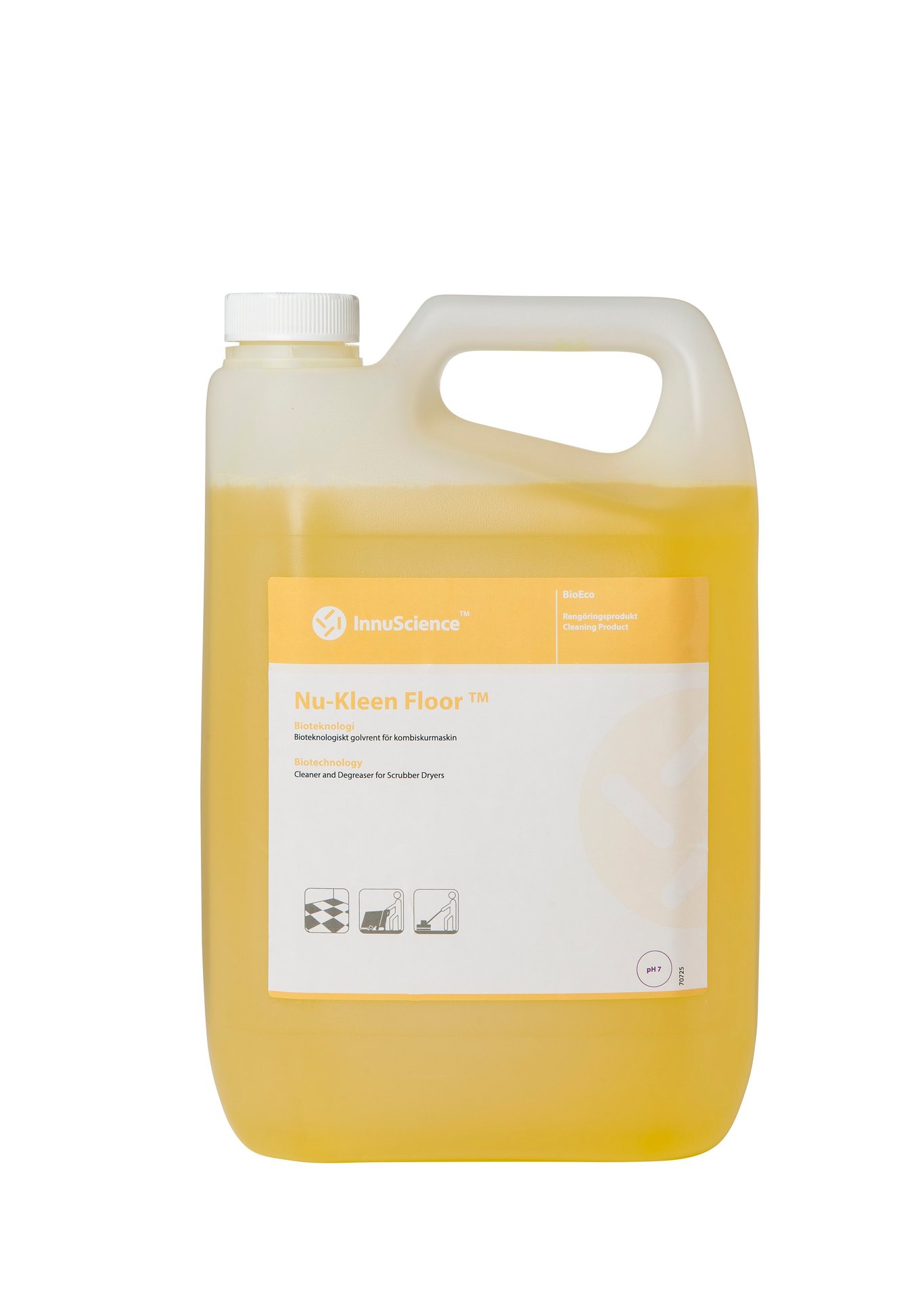 Golvrengöring Innu-Science Nu-Kleen Floor 5L i gul plastflaska