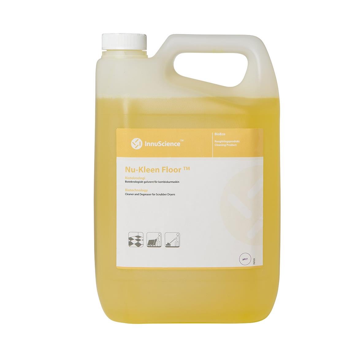 Golvrengöring Innu-Science Nu-Kleen Floor 5L i gul plastflaska