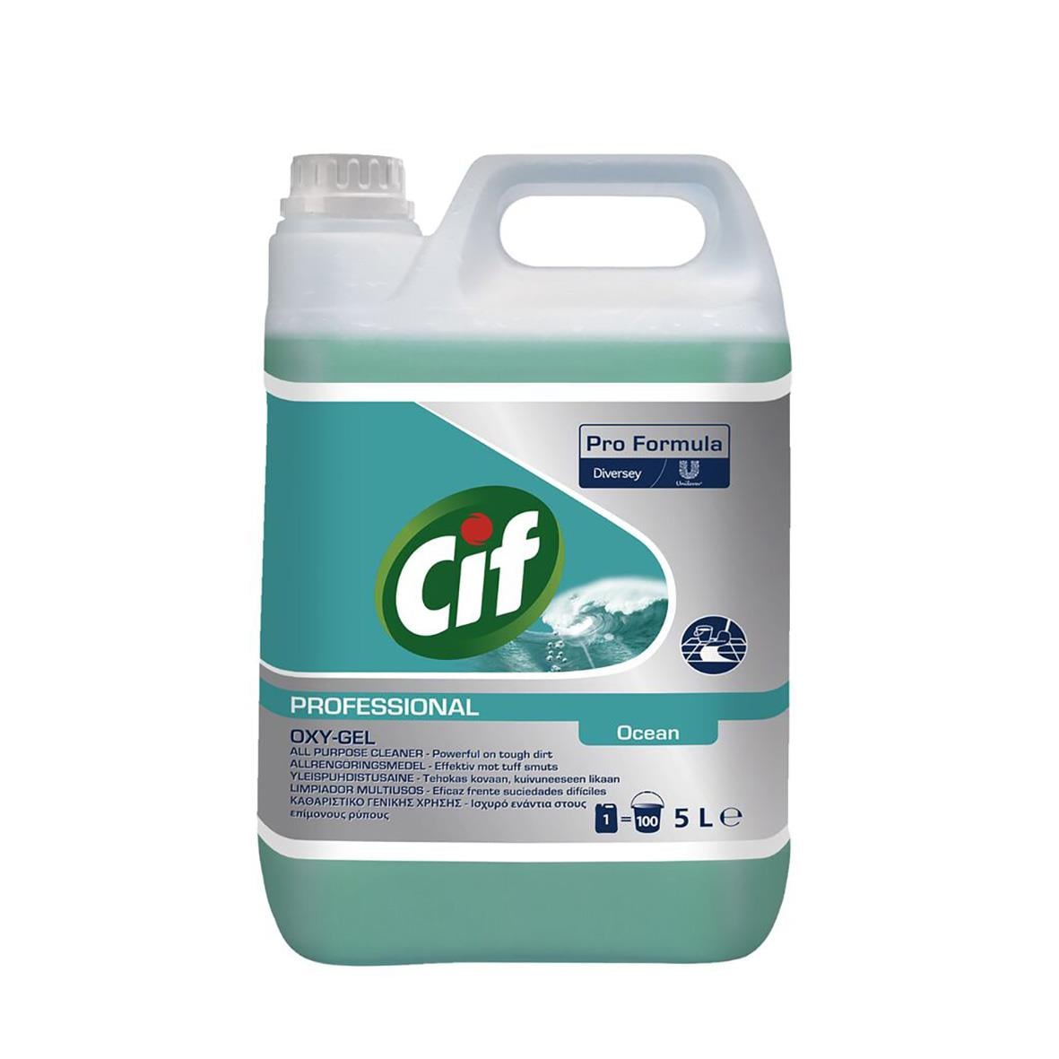 Allrent Cif Professional Oxy-Gel 5L flytande rengöringsmedel i stor flaska
