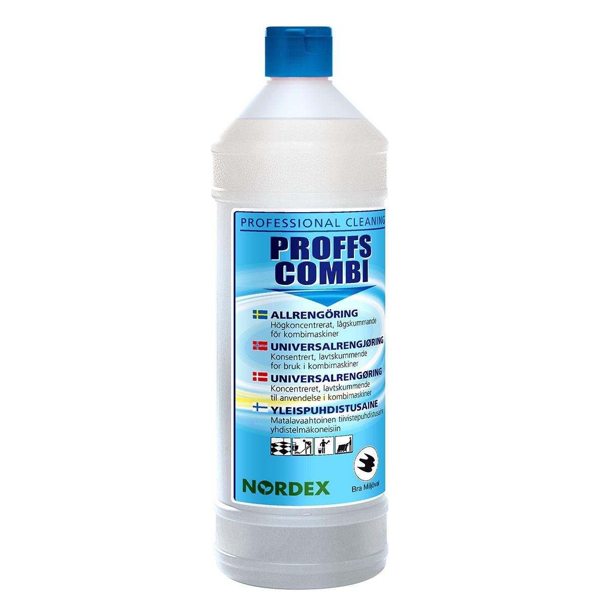 Allrent Nordex Proffs Combi parfymerad 1L, professionell rengöringsprodukt för olika ytor