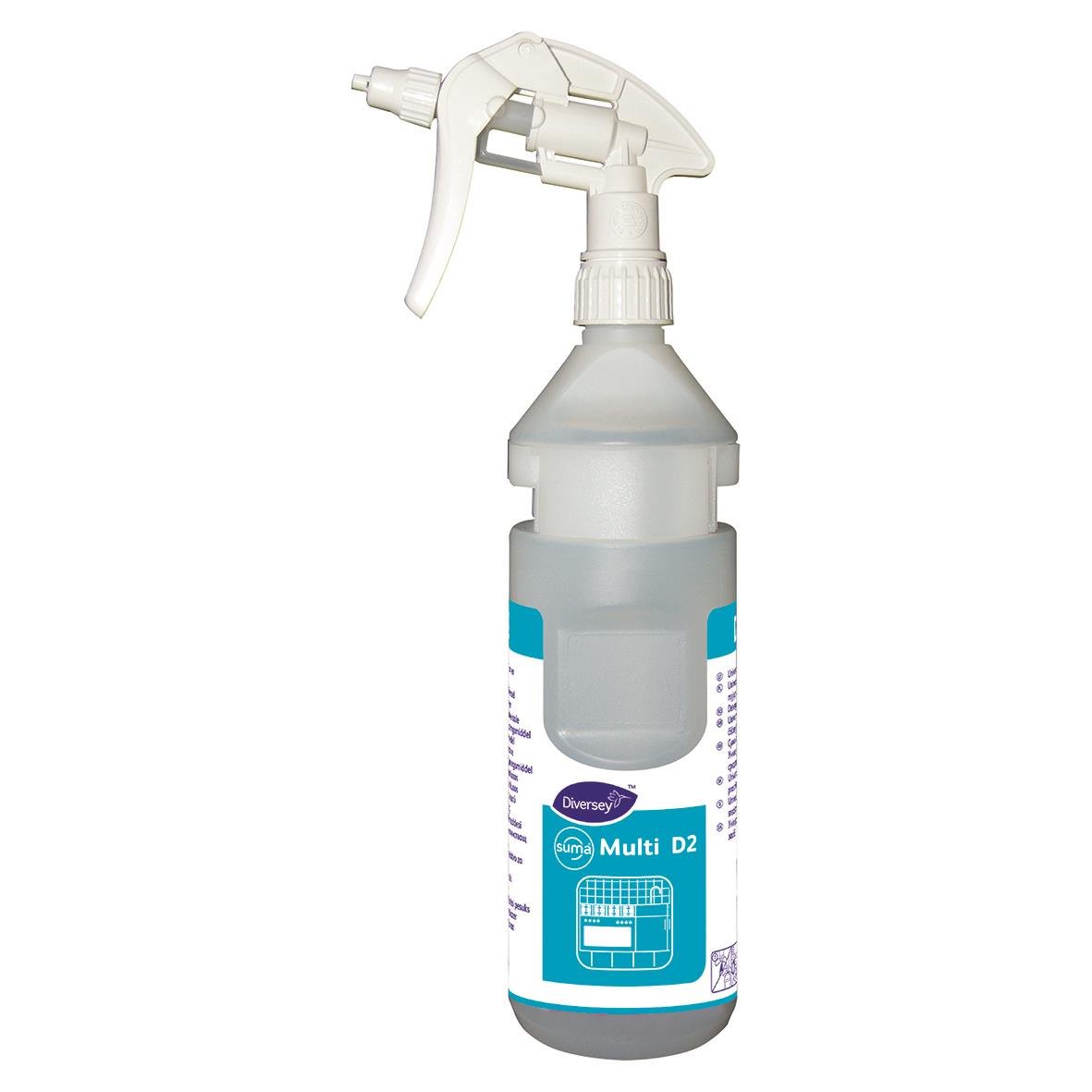 Sprayflaska Suma Divermite D2 750ml med vit behållare och sprayhuvud